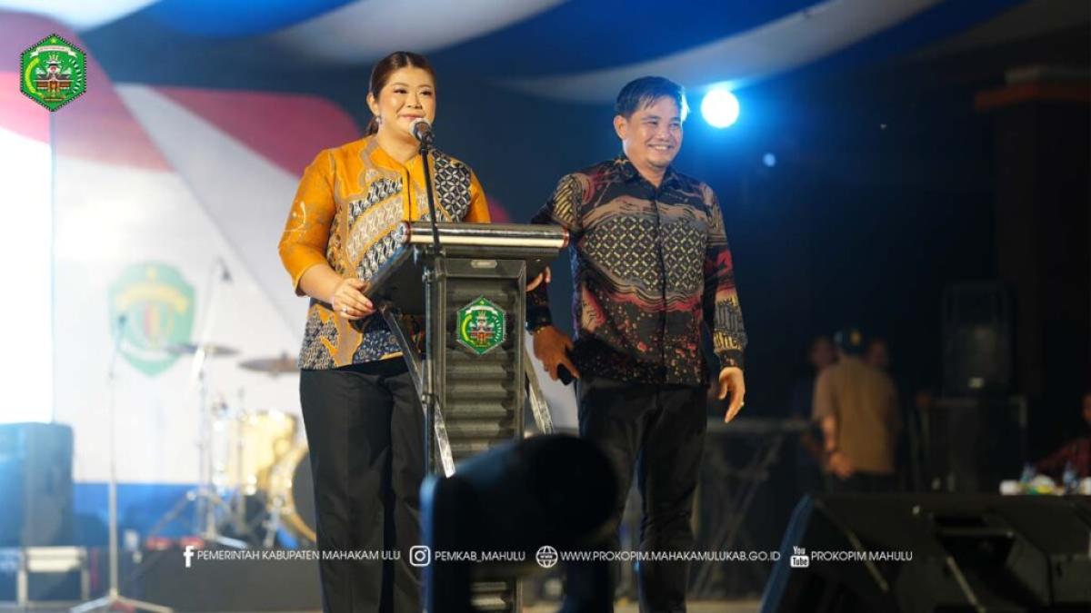 Gambar berita: Bupati Angela Resmi Tutup Festival Nugal dan Pasar Seni Rakyat Mahulu 2025